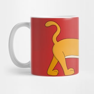 Yellow Pumpkin Cat Mug